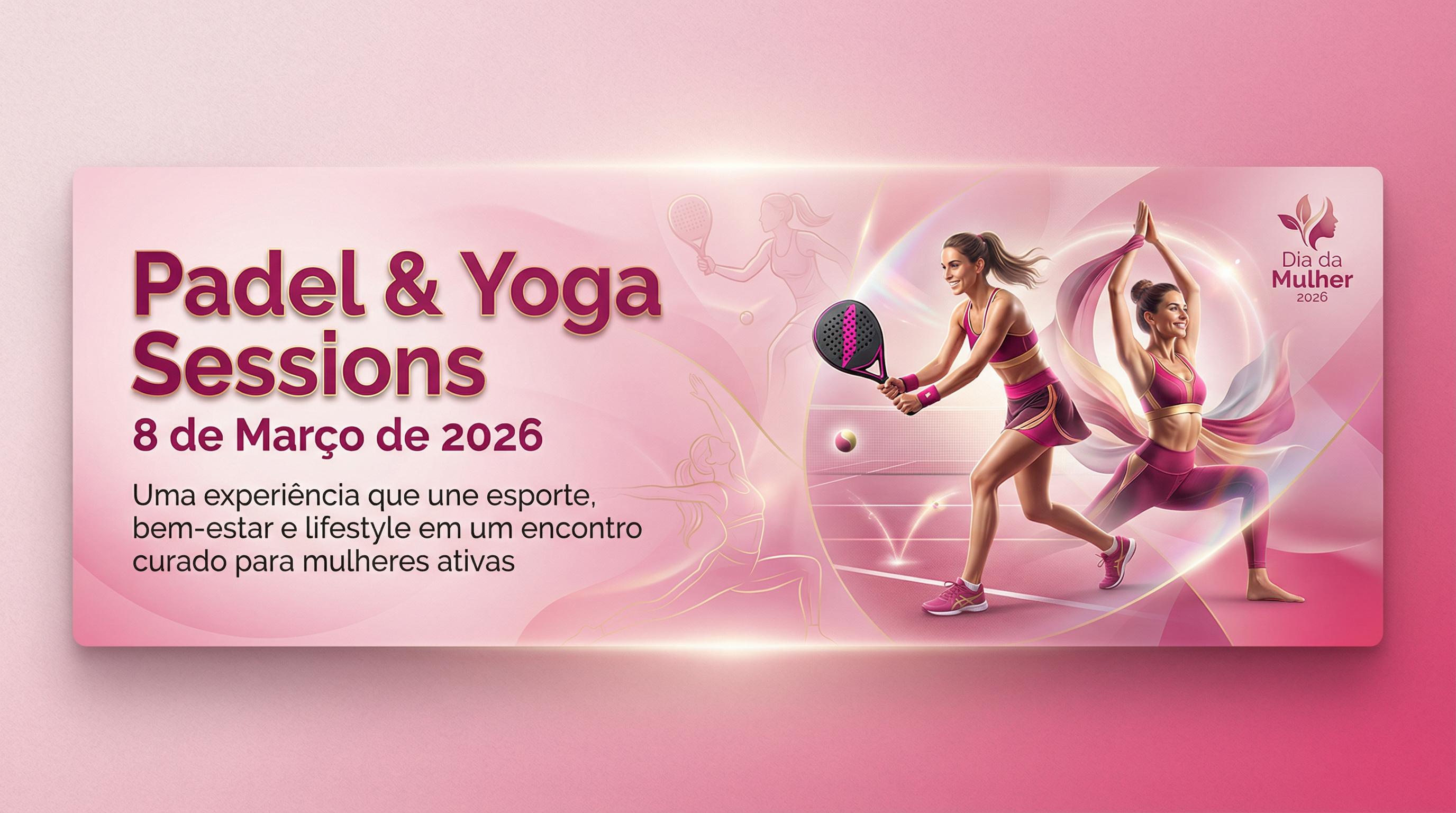Próximo evento: Padel & Yoga Sessions — Dia da Mulher 2026 na Nox Arena